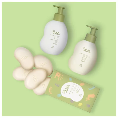 Kit Mamãe e Bebê Shampoo, Condicionador e Sabonete em Barra (3 produtos)