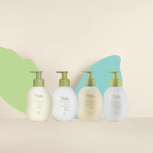 Kit Mamãe e Bebê Shampoo, Condicionador, Sabonete Líquido e Hidratante (4 produtos)