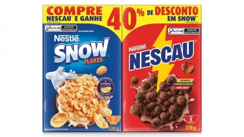 Kit Nescau Cereal 210g + Snow Flakes 230g