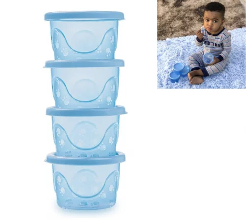 Kit Potes Adoleta Bebê 4 unidades