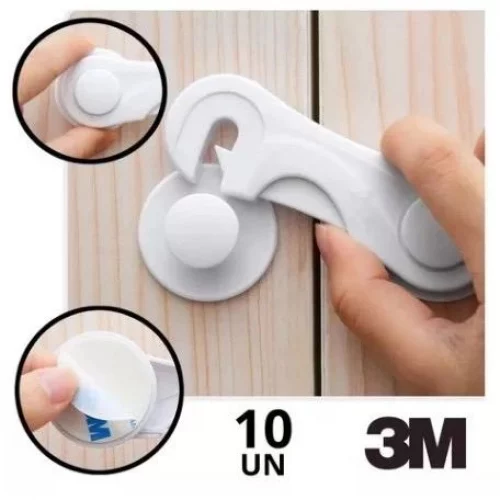 Kit Travas De Gaveta para Armário / Porta com Adesivo 3M