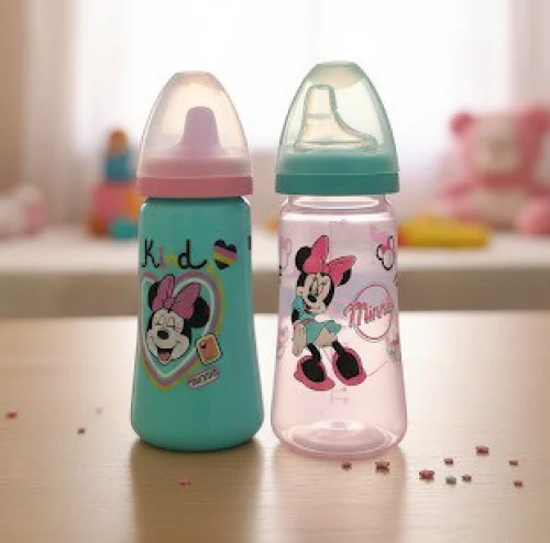 Lillo Kit 2 Copos Colors Bico De Silicone Disney Minnie Rosa