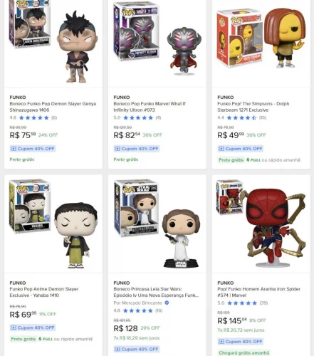 😱 LISTA FUNKO POPS COM CUPOM 40% OFF E ATÉ 12X SEM JUROS 😱 LISTA FUNKO POPS COM CUPOM 40% OFF E ATÉ 12X SEM JUROS