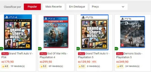 Loja Oficial ! Jogos c/ até 50% OFF