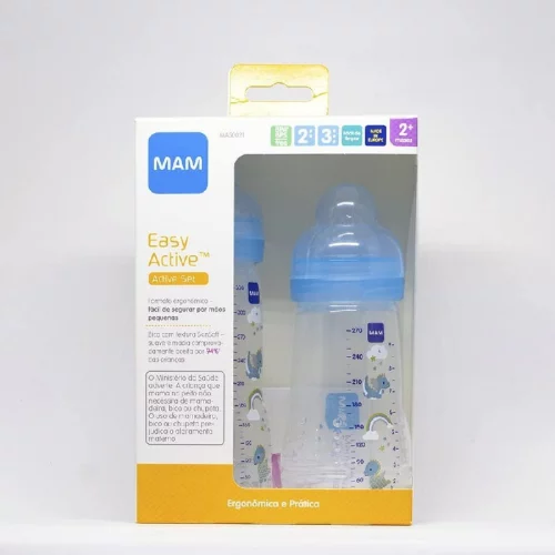 MAM Baby Kit 2 Mamadeiras Easy Active Set, 270ml/330ml
