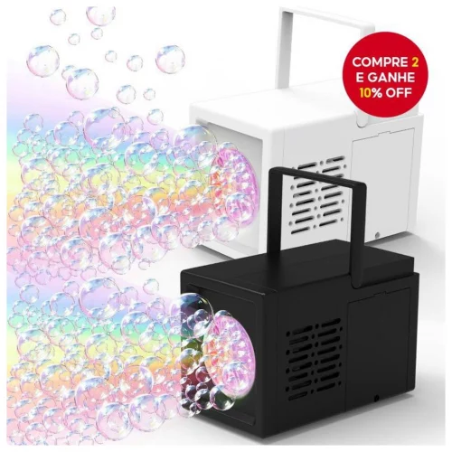 - Máquina De Bolhas Portátil, Ideal Para Encontros Com Amigos / Atividades Ao Ar Livre / Apresentações No palco