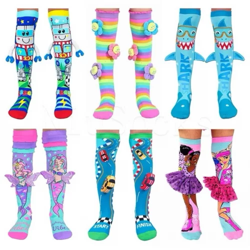 🛍️Meias 3D Infantil Maluca Divertida Personagens