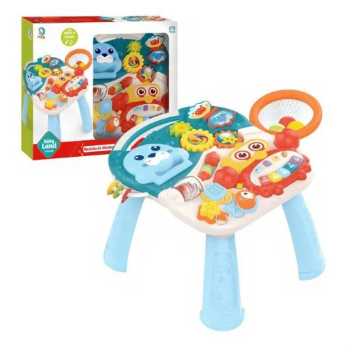 > Mesinha De Atividades Musical Azul Baby Land Cardoso