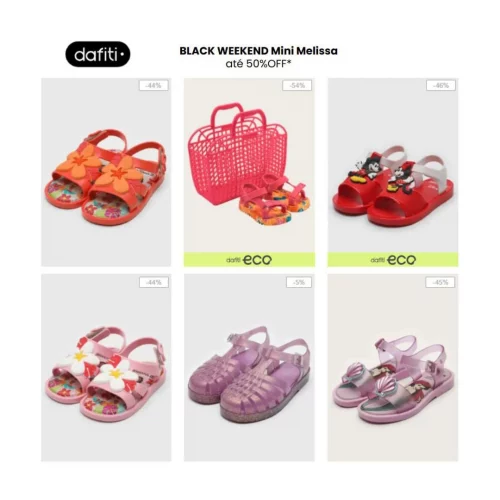 Mini Melissa com ate 50% off  🎁