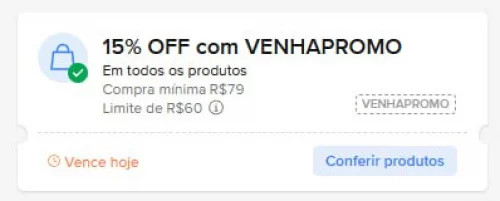o cupom SUPERVALE acabou mas o VENHAPROMO ta valendo
