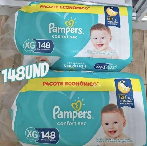 Pampers Fralda Confort Sec Xg 148 Unidades