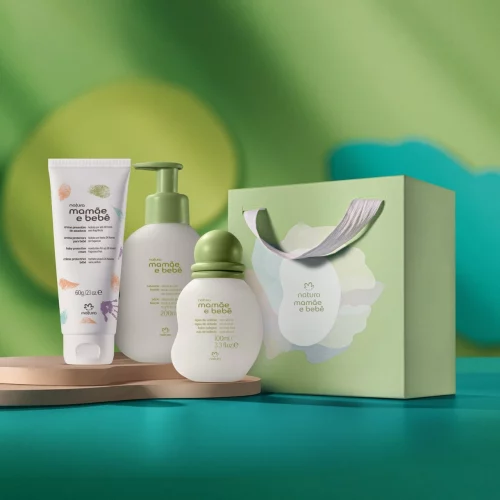 Presente Natura Mamãe e Bebê Momento Chá de Bebê (3 produtos)