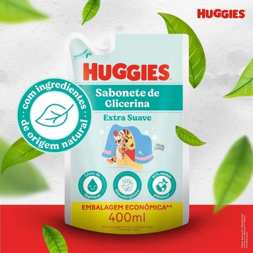 Refil Sabonete Líquido Huggies Extra Suave, 400ml
