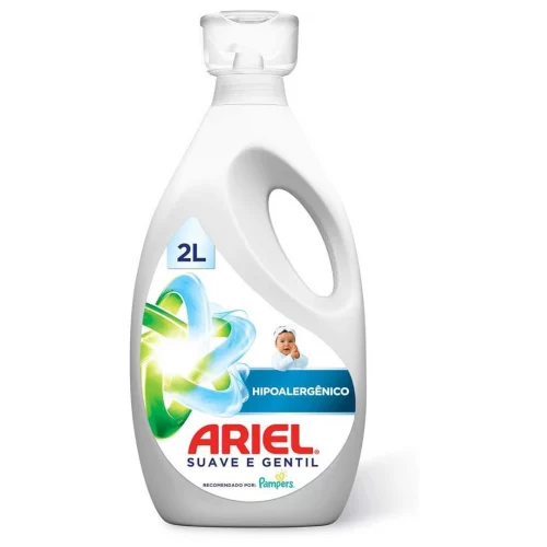 Sabão Líquido Ariel Concentrado Suave e Gentil para Roupa de Bebê 2L Sabão Líquido Ariel Concentrado Suave e Gentil para Roupa de Bebê 2L