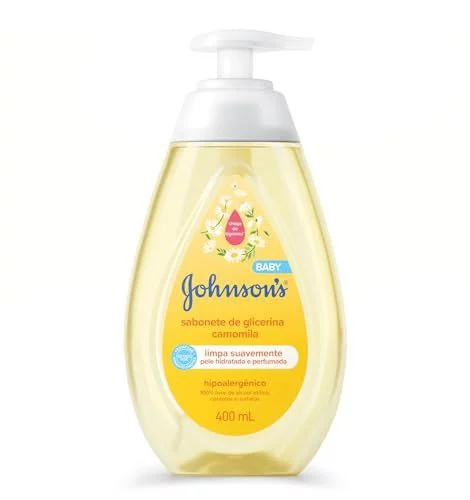 🛍️Sabonete Líquido Glicerina Camomila JOHNSON’S® Baby, 400mL