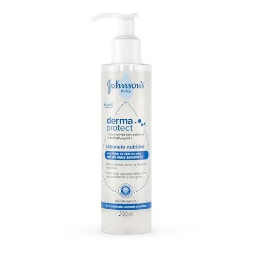 🛍️Sabonete Nutritivo Derma Protect JOHNSON'S® Baby 200mL 🛍️Sabonete Nutritivo Derma Protect JOHNSON'S® Baby 200mL
