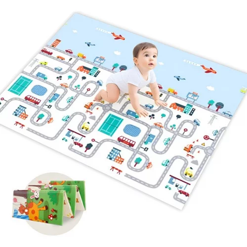🛍️Tapete Infantil De Atividades Dupla Face Tatame Emborrachado
