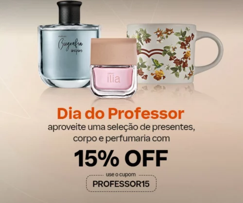 TEM CUPOM DE DIA DOS PROFESSORES NA NATURA!