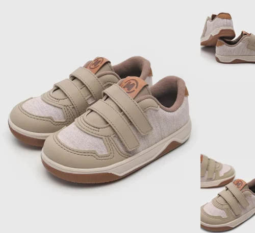 Tênis Infantil Molekinho Casual Bege (Tam. 19 ao 24)
