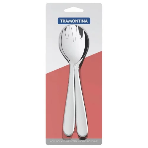 Tramontina Talheres Para Salada Aço Inox, 2 Peças