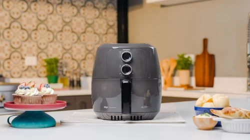 🔥 WAP Fritadeira Elétrica sem Óleo Air Fryer Cinza 4 Litros, Potência de 1500W e Revestimento Antiaderente 127V