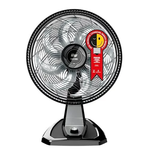 WAP Ventilador de Mesa e Parede 50cm FLOW TURBO, Tecnologia Silenciosa e Econômica, 8 Pás e 3 Velocidades, 180W 127V WAP Ventilador de Mesa e Parede 50cm FLOW TURBO, Tecnologia Silenciosa e Econômica, 8 Pás e 3 Velocidades, 180W 127V