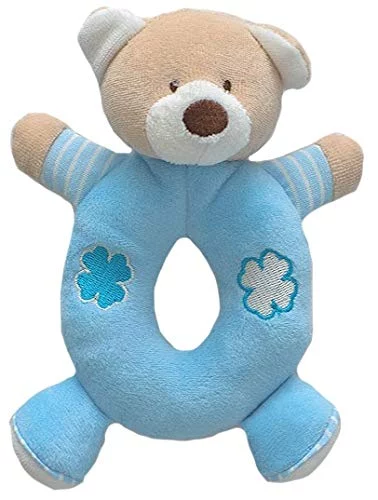 Zip Chocalho Urso Azul Bebê