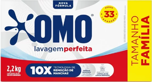 2,2 Kg 🔥 Omo Sabão em Pó Lavagem Perfeita 2,2kg