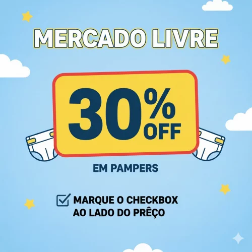 30% OFF em Pampers