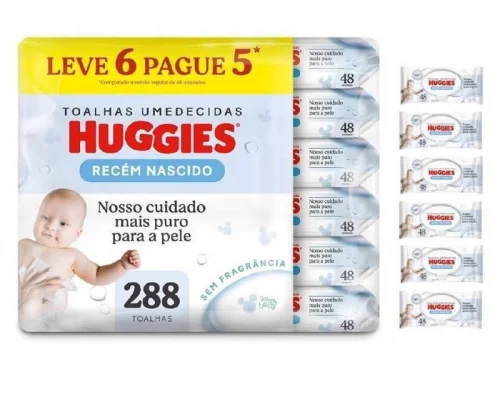 6 x 48 unidades  (sem fragrância)