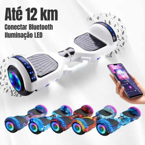 A diversão vai subir às alturas com esse skate elétrico que ainda toca suas músicas favoritas! 🎶🛹