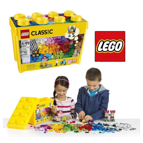🔥 APP - Classic Caixa Grande De Peças Criativas Lego Brick Box Sem Cor Especificada Grande - 790 PEÇAS