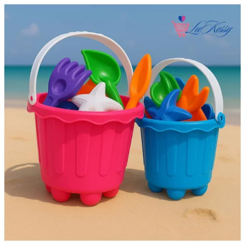 Baldinho de Praia Piscina infantil Castelinho plastico resistente - Unidade ou kit - Menino e menina