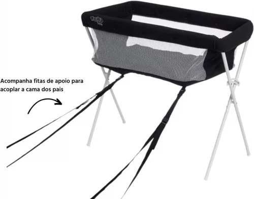 Berço Portátil Para Bebê Co-Leito AtéBerço Portátil Para Bebê Co-Leito Até 9kgs Snuggle Maxi Baby