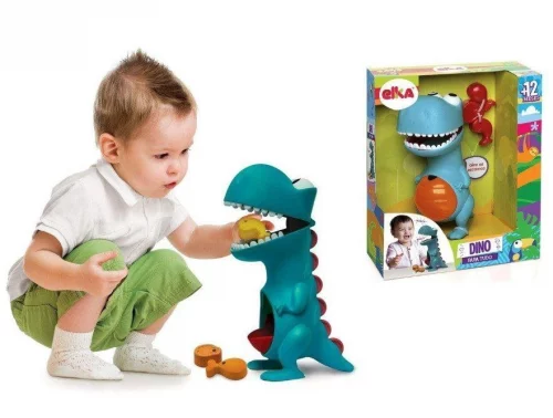 Brinquedo para Bebe Dino Papa Tudo com Acessórios, Elka