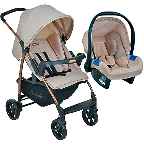 🛍️Burigotto Carrinho de Bebê com Bebê Conforto Ecco, Mon Amour
