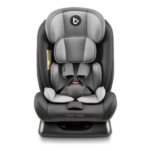 🛍️Cadeirinha Infantil Para Carro Litet Mass 0-36kg Preta E Cinza - Bb458
