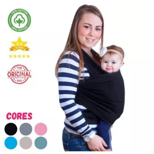 Canguru para Bebê Sling - Malha em Poliéster - 5 metros