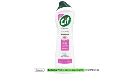 Cif Cremoso Multiuso Limpeza Milagrosa Floral Rosas e Jasmim 450ml