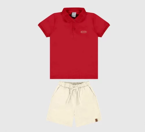 Conjunto Camisa Polo Summer Malwee Kids (Tam. 6, 10 ao 16)
