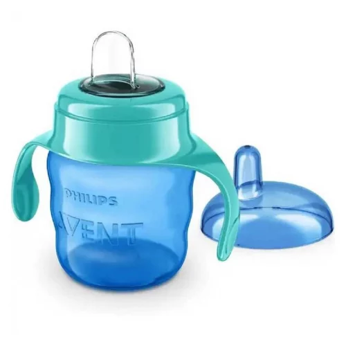 Copo De Transição Philips Avent 200ml 6m  Azul com Alças