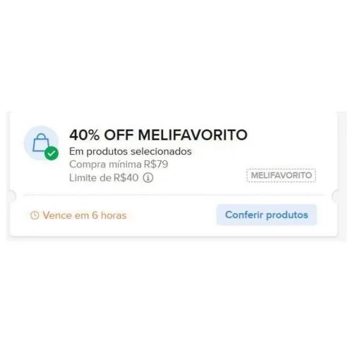 CORRE QUE VOLTOU‼️ CUPOM DE 40% OFF