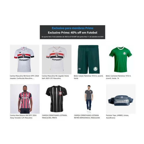 #CORREEEEE 🏃🏻🏃🏻‍♂️ 🚨 É 40% Off em futebol‼️ 😱 🚚 Frete grátis 🇧🇷