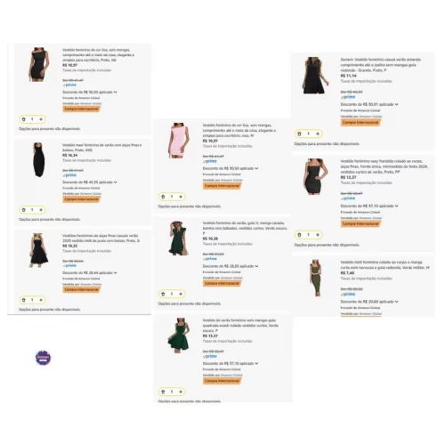 CORREEEEEEEEEE!  Tem vestido saindo a R$7,40 ‼️