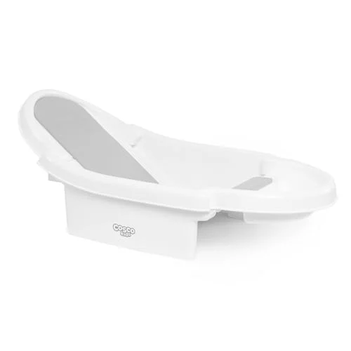 🛍️Cosco Kids, Banheira Fold Up, Branca e cinza
