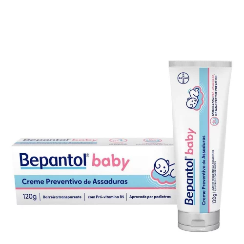 Creme Preventivo de Assaduras Para Bebês Bepantol Baby, 120g