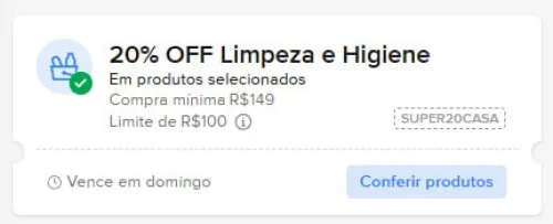🔥 Cupom no Mercado Livre em Limpeza