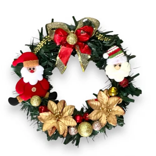 Deixe sua porta mais feliz que criança na manhã de Natal com essa decoração incrível! 🎄✨