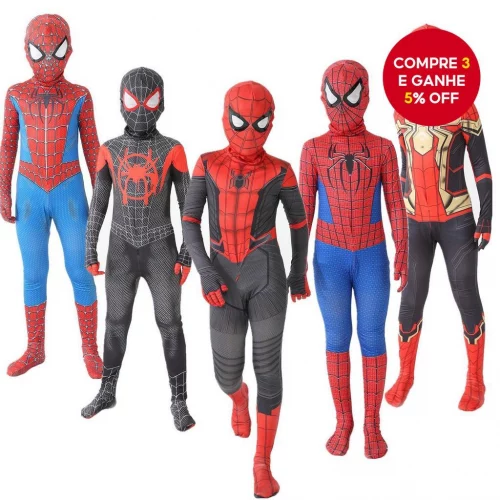Entre na aventura do Halloween com o melhor combo de super-herói que vai fazer sua família brilhar! 🕷️🎉