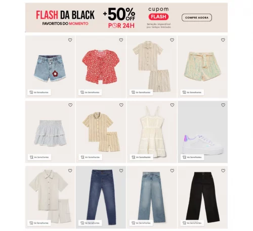 Flash da Black na Riachuelo 🥳 Ganhe 50% off com Cupom 🎁